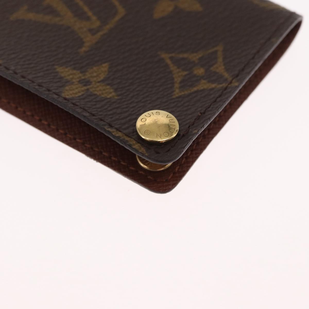 LOUIS VUITTON Monogram Porto Cartes Crdit Pression Card Case M60937 Auth 163997