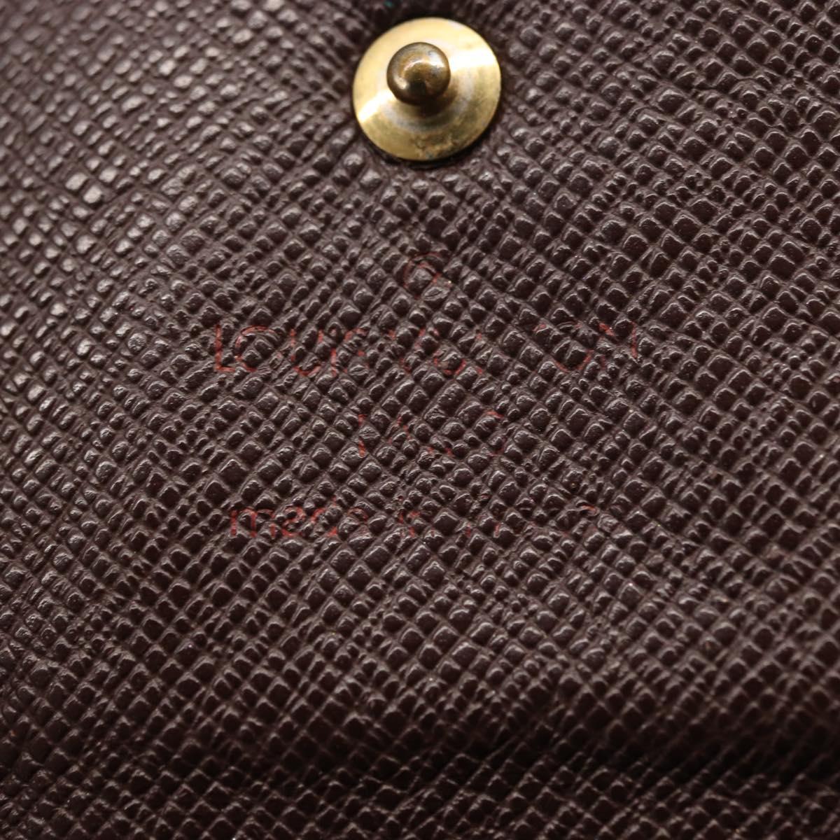 LOUIS VUITTON Damier Ebene Portefeuille International Wallet N61217 Auth 163999