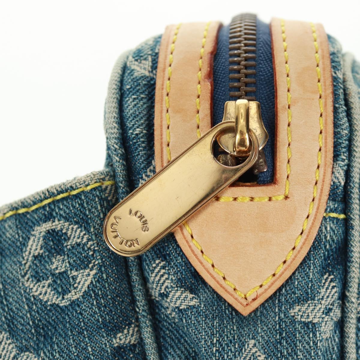 LOUIS VUITTON Monogram Denim Bum Bag Body Bag Blue M95347 LV Auth 164002SAV