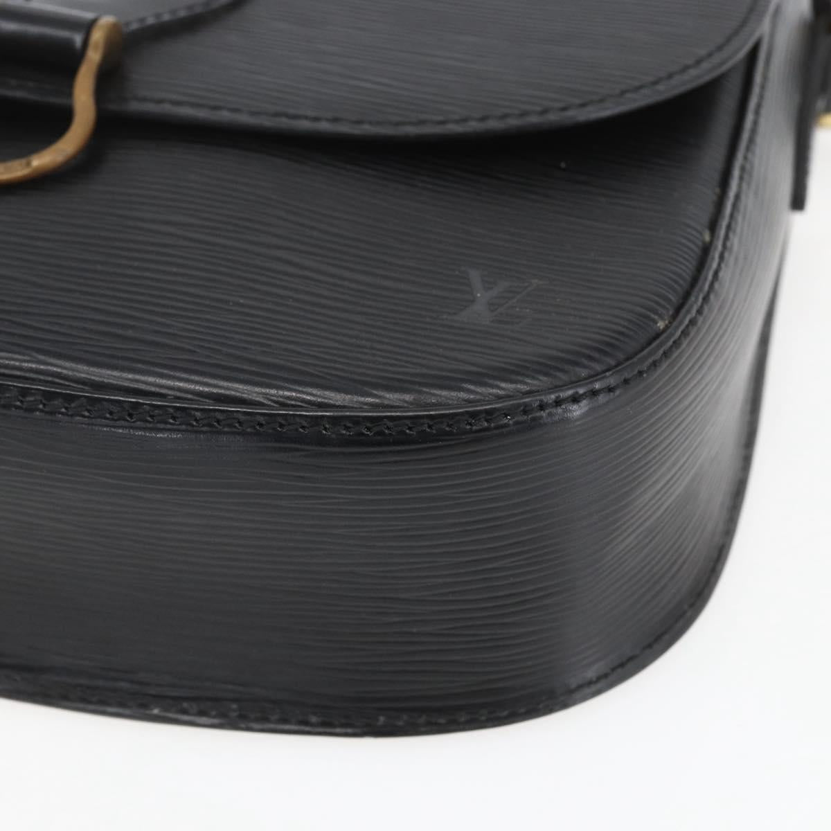 LOUIS VUITTON Epi Saint Cloud GM Shoulder Bag Black Noir M52192 LV Auth 164013A