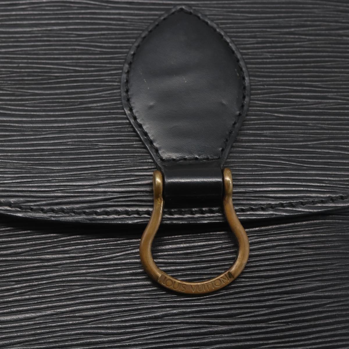 LOUIS VUITTON Epi Saint Cloud GM Shoulder Bag Black Noir M52192 LV Auth 164013A