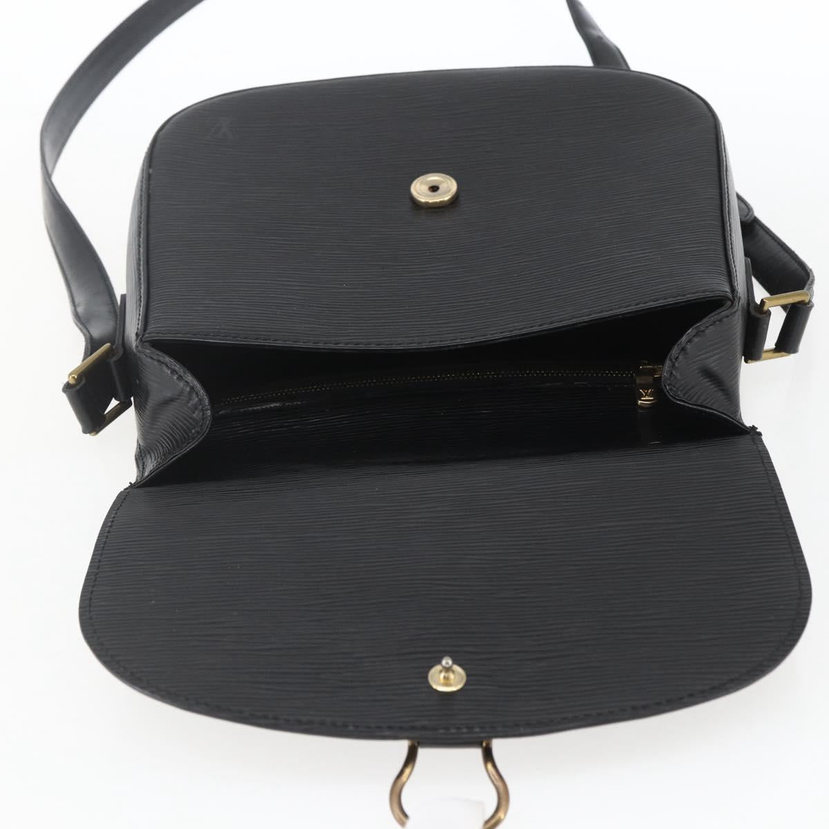LOUIS VUITTON Epi Saint Cloud GM Shoulder Bag Black Noir M52192 LV Auth 164013A