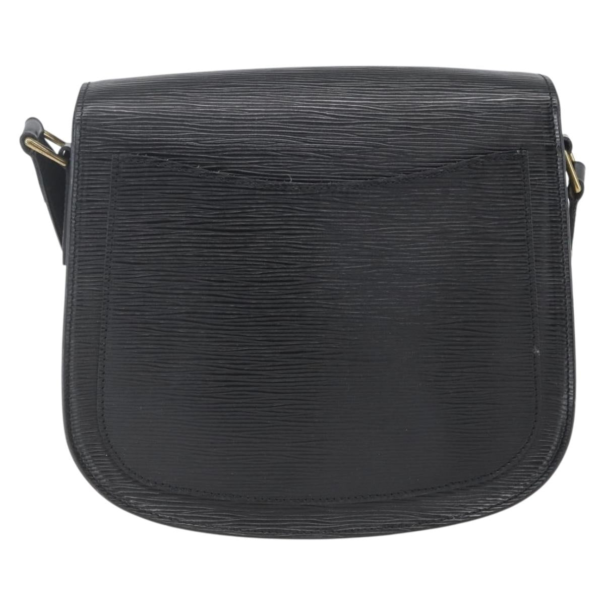 LOUIS VUITTON Epi Saint Cloud GM Shoulder Bag Black Noir M52192 LV Auth 164013A