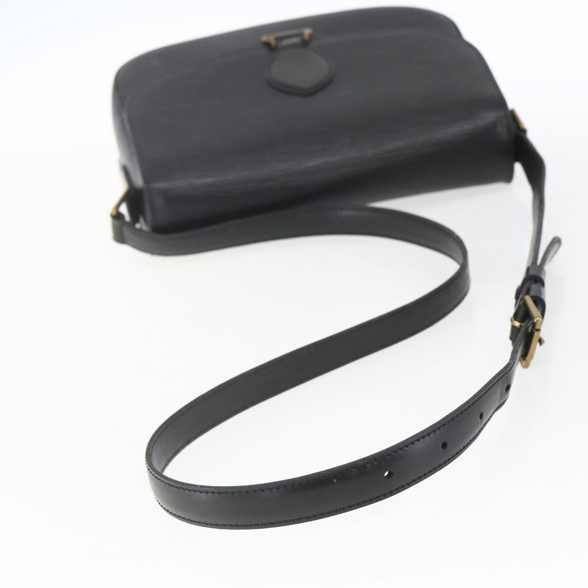 LOUIS VUITTON Epi Saint Cloud GM Shoulder Bag Black Noir M52192 LV Auth 164013A