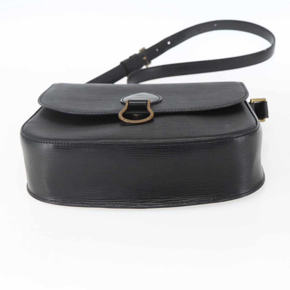 LOUIS VUITTON Epi Saint Cloud GM Shoulder Bag Black Noir M52192 LV Auth 164013A