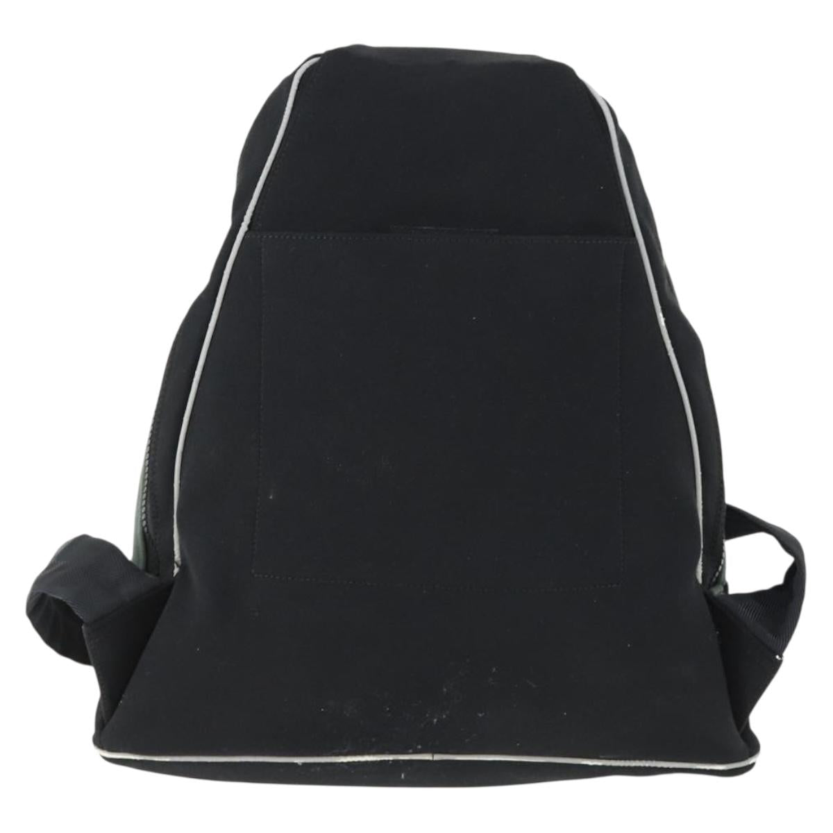 Miu Miu Backpack Canvas Black Silver Auth 164027