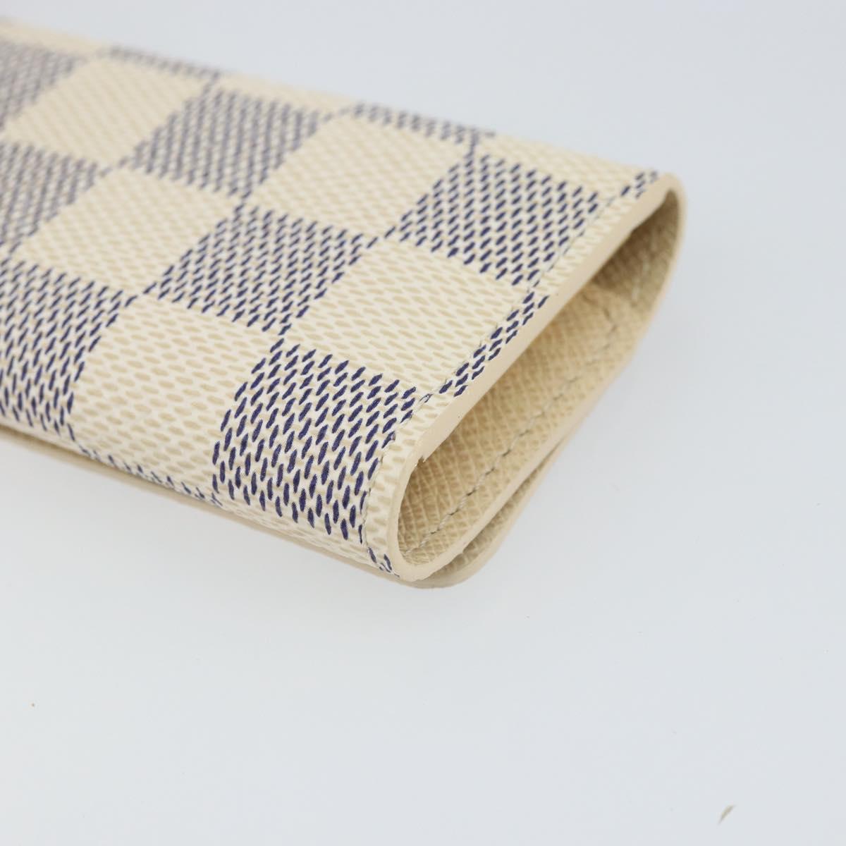 LOUIS VUITTON Damier Azur Multicles 4 Key Case N60020 LV Auth 164049V