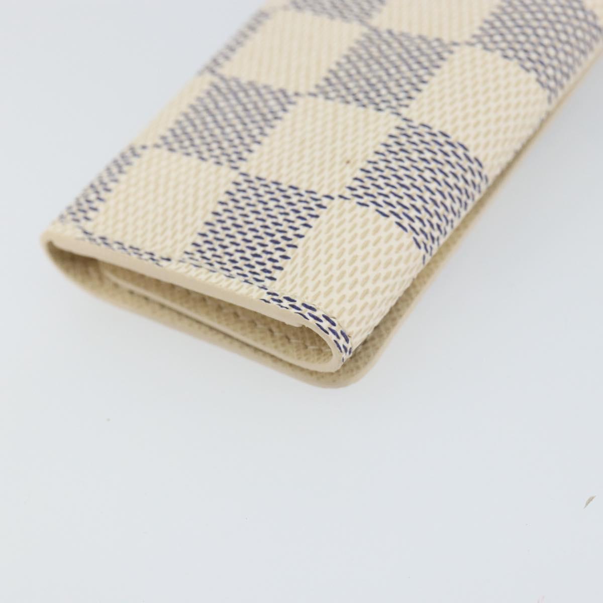 LOUIS VUITTON Damier Azur Multicles 4 Key Case N60020 LV Auth 164049V