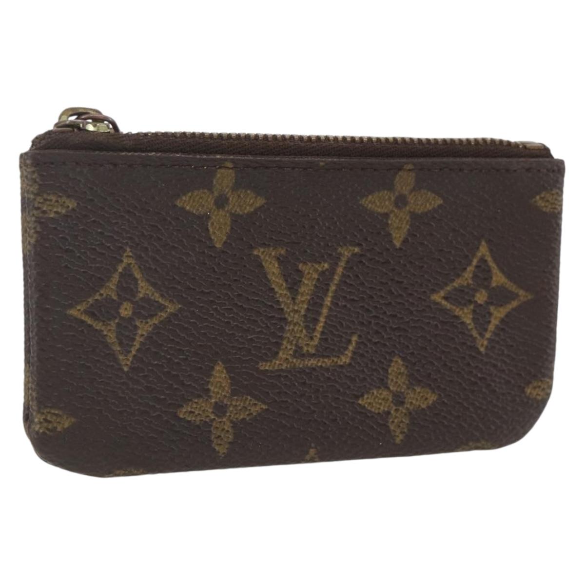 LOUIS VUITTON Monogram Pochette Cles Coin Purse M60033 LV Auth 164056