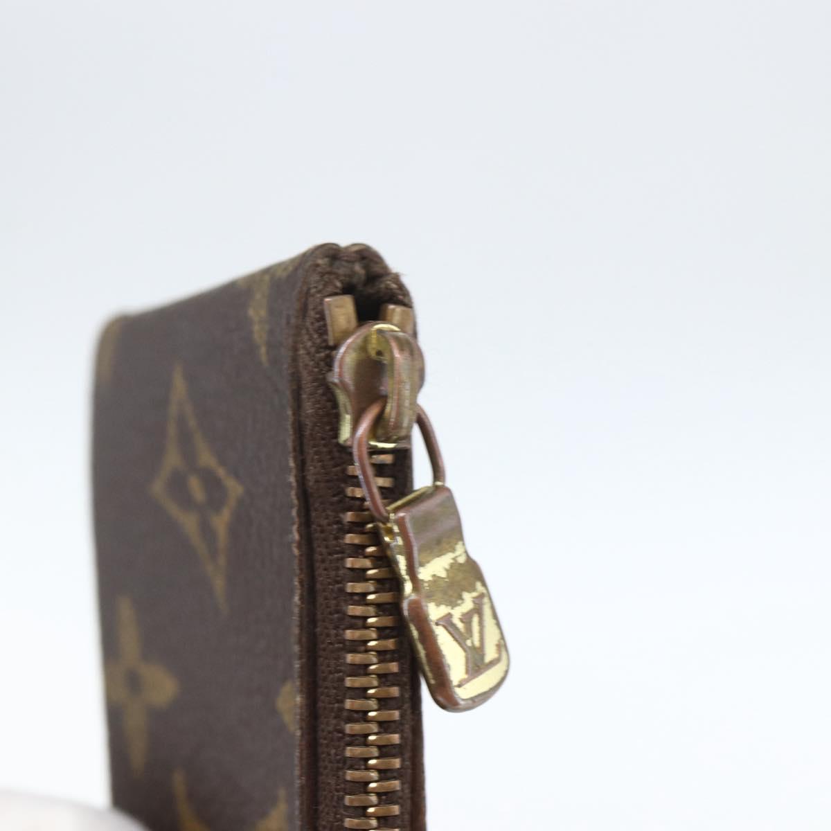 LOUIS VUITTON Monogram Pochette Cles Coin Purse M60033 LV Auth 164056
