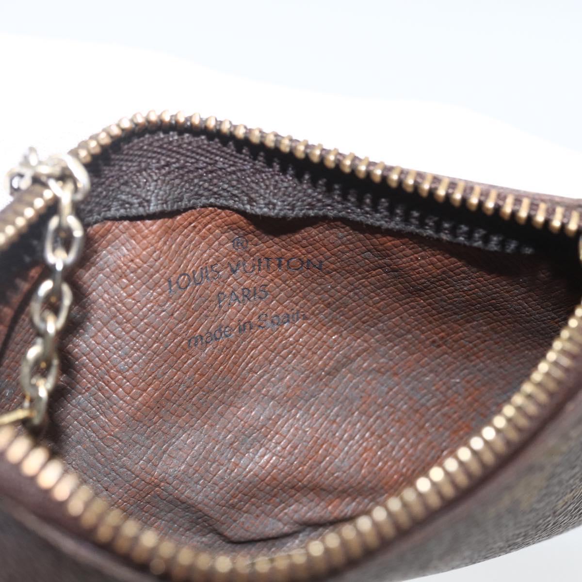 LOUIS VUITTON Monogram Pochette Cles Coin Purse M60033 LV Auth 164056
