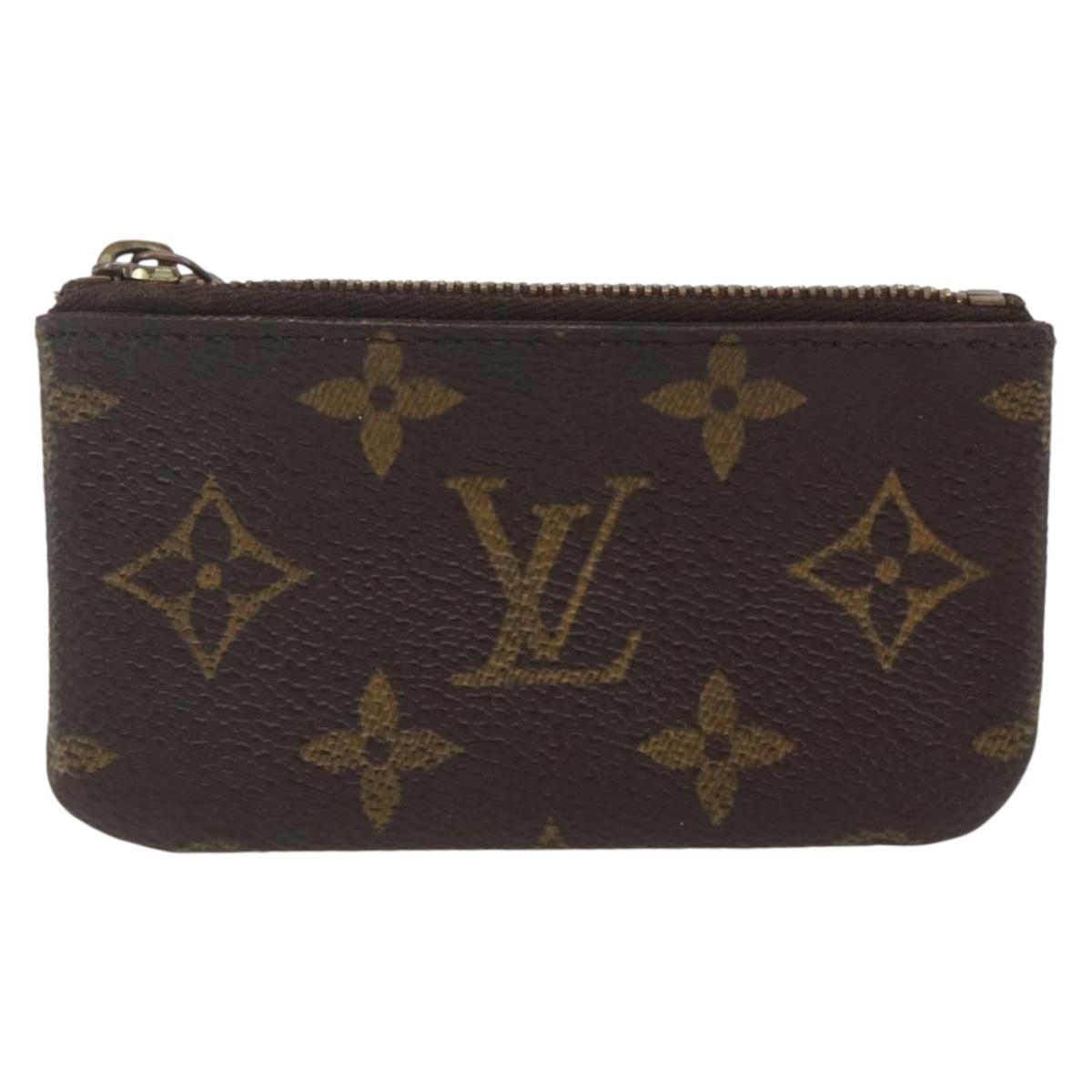 LOUIS VUITTON Monogram Pochette Cles Coin Purse M60033 LV Auth 164056