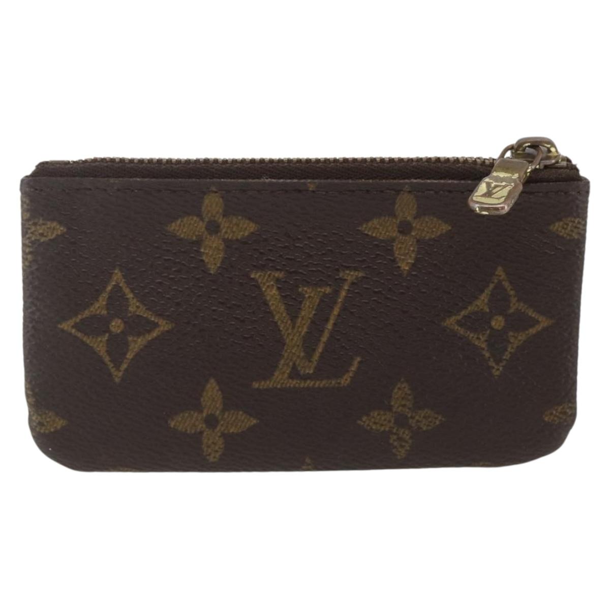 LOUIS VUITTON Monogram Pochette Cles Coin Purse M60033 LV Auth 164056