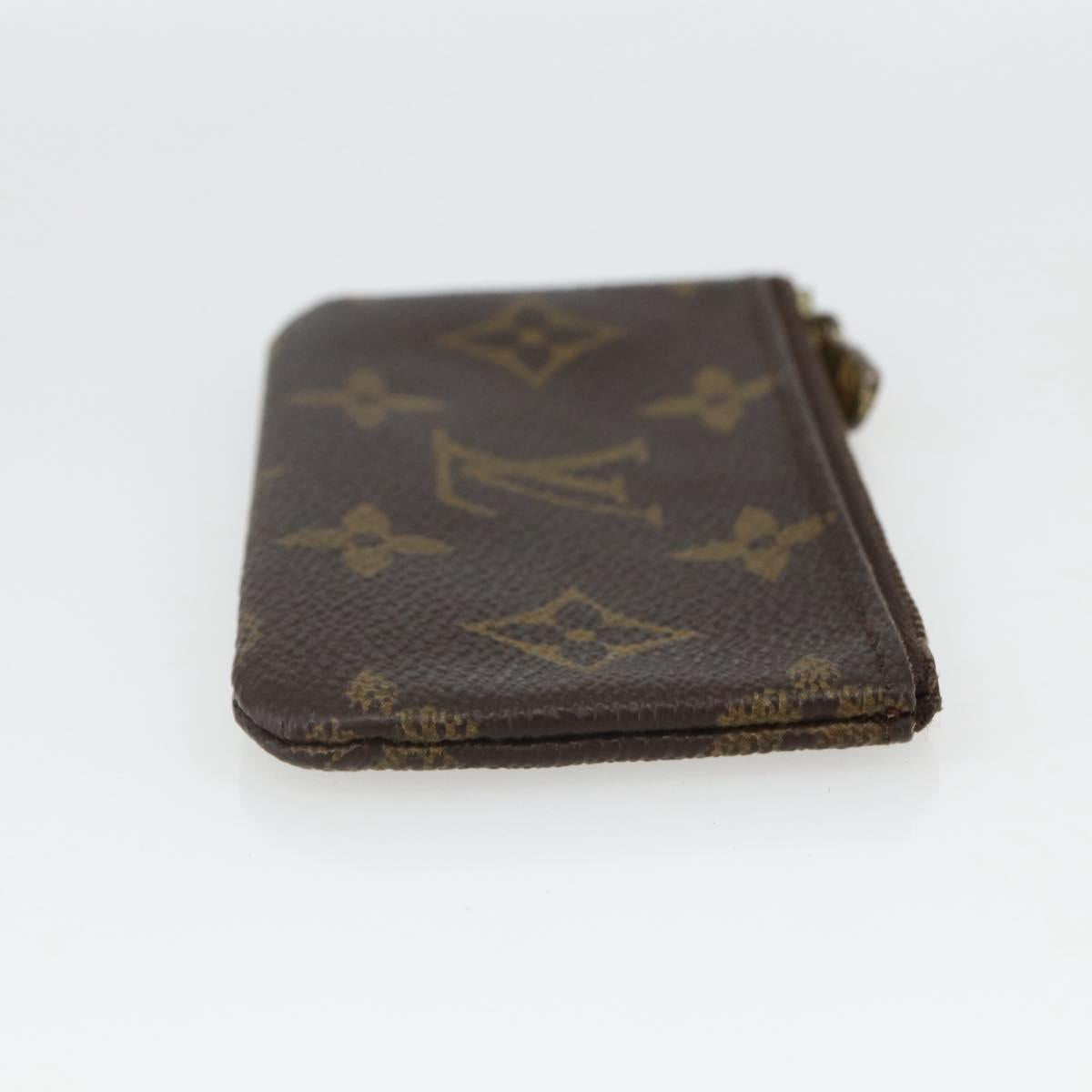 LOUIS VUITTON Monogram Pochette Cles Coin Purse M60033 LV Auth 164056