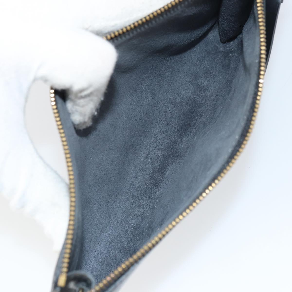 LOUIS VUITTON Epi Pochette Accessoires Accessory Pouch Black M52982 Auth 164081