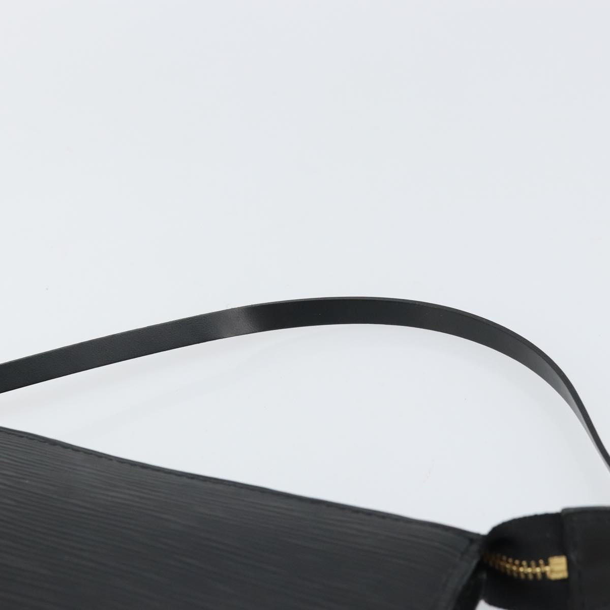 LOUIS VUITTON Epi Pochette Accessoires Accessory Pouch Black M52982 Auth 164081