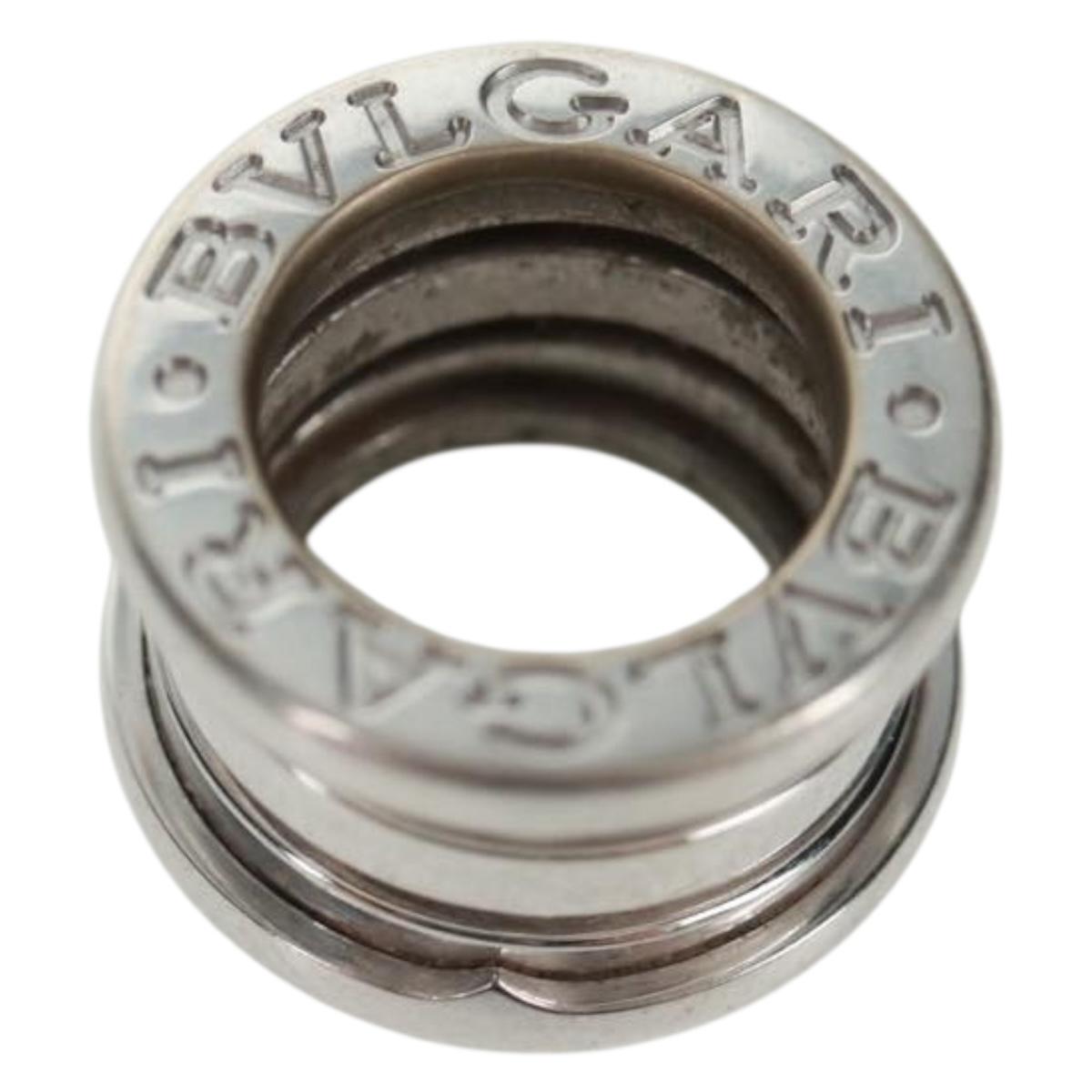 BVLGARI B.zero1 Pendant Head K18WG 750 Silver tone CN851448 Auth 164093SM