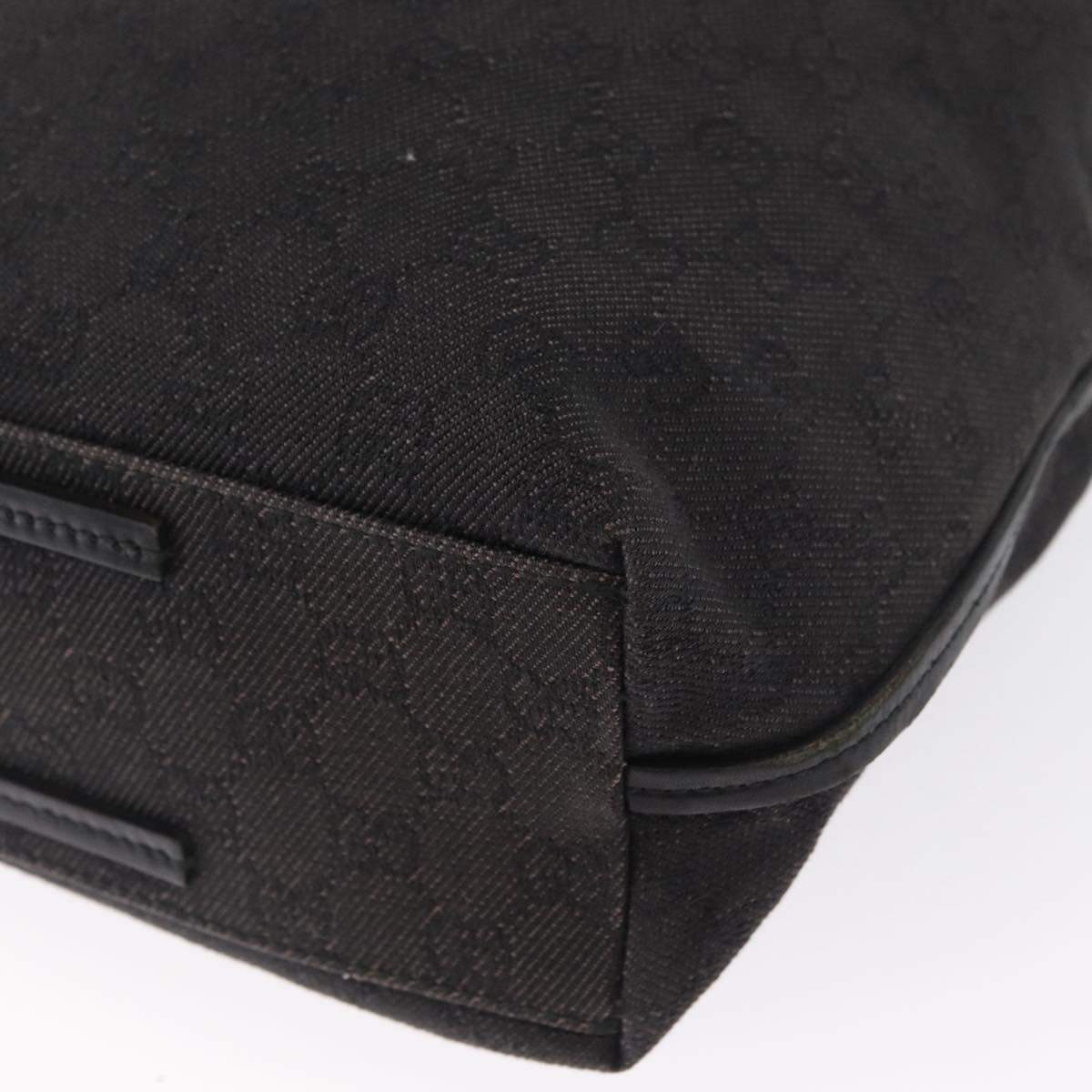GUCCI GG Canvas Tote Bag Black 101341 Auth 164100