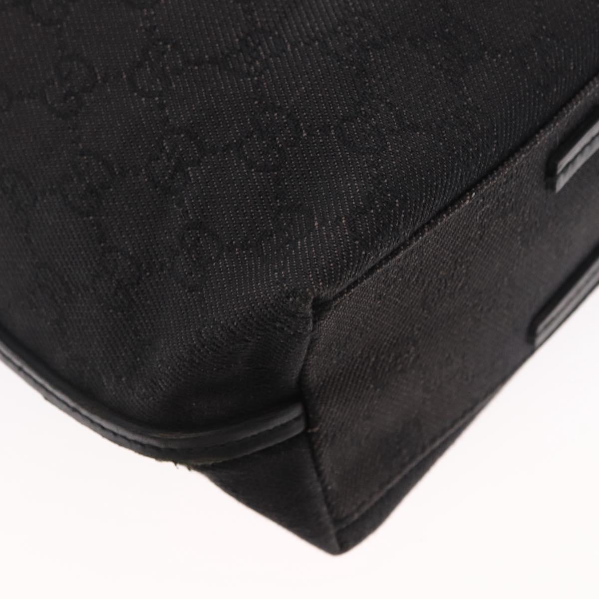 GUCCI GG Canvas Tote Bag Black 101341 Auth 164100