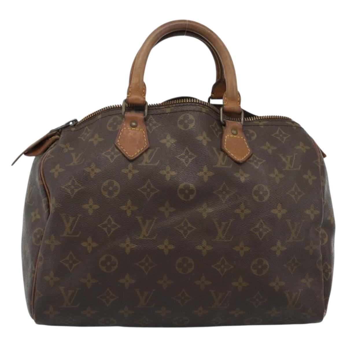 LOUIS VUITTON Monogram Speedy 30 Hand Bag M41526 LV Auth 164106