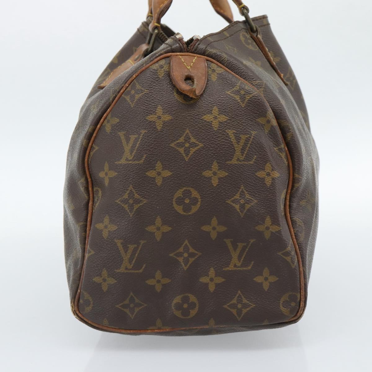 LOUIS VUITTON Monogram Speedy 30 Hand Bag M41526 LV Auth 164106