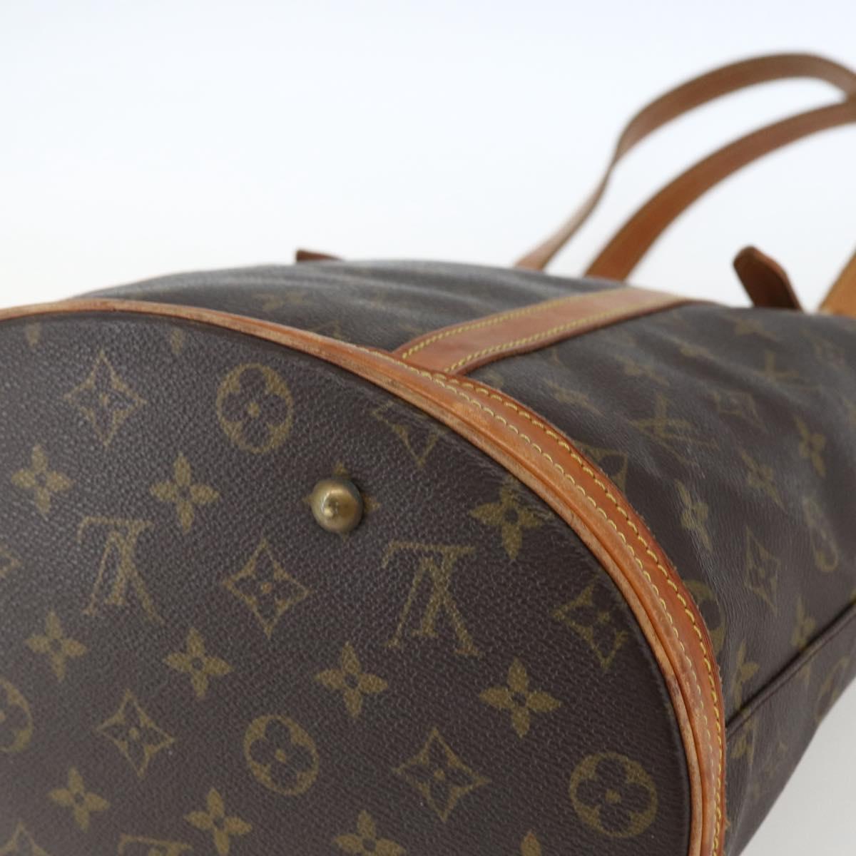 LOUIS VUITTON Monogram Bucket GM Shoulder Bag M42236 LV Auth 164107
