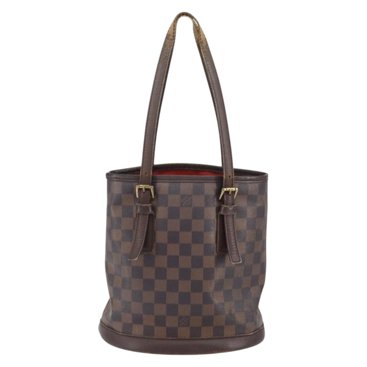 LOUIS VUITTON Damier Ebene Marais Shoulder Bag N42240 LV Auth 164110