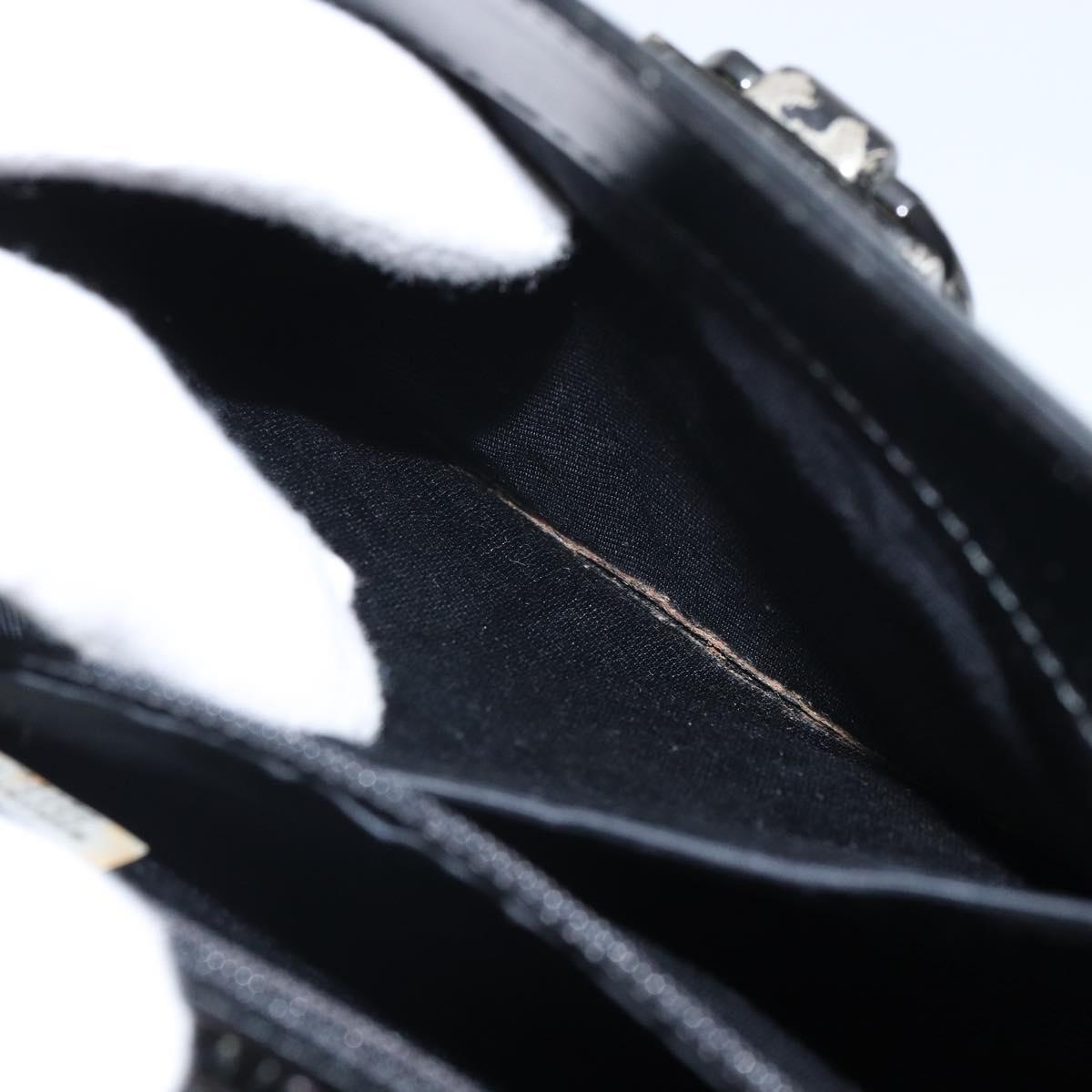 GIVENCHY Hand Bag Leather Black Auth 164116