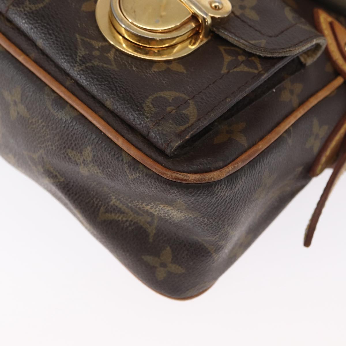 LOUIS VUITTON Monogram Hudson PM Shoulder Bag M40027 LV Auth 164131
