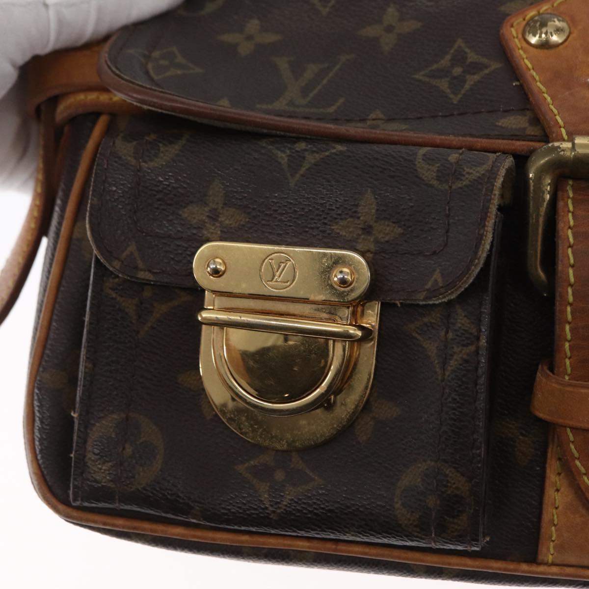 LOUIS VUITTON Monogram Hudson PM Shoulder Bag M40027 LV Auth 164131