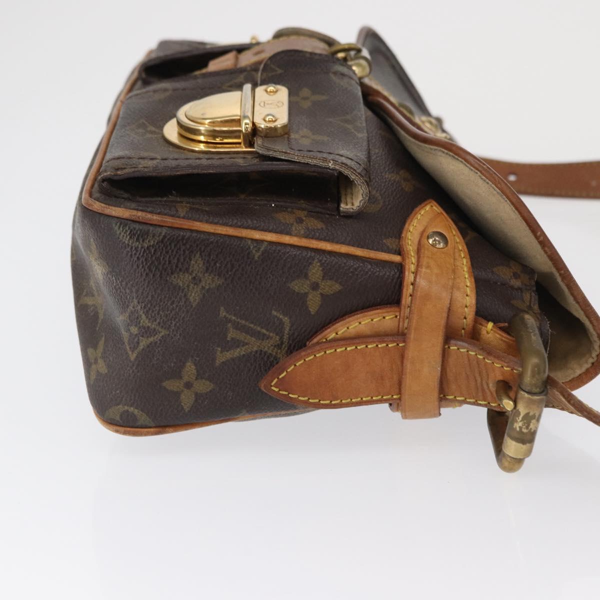 LOUIS VUITTON Monogram Hudson PM Shoulder Bag M40027 LV Auth 164131
