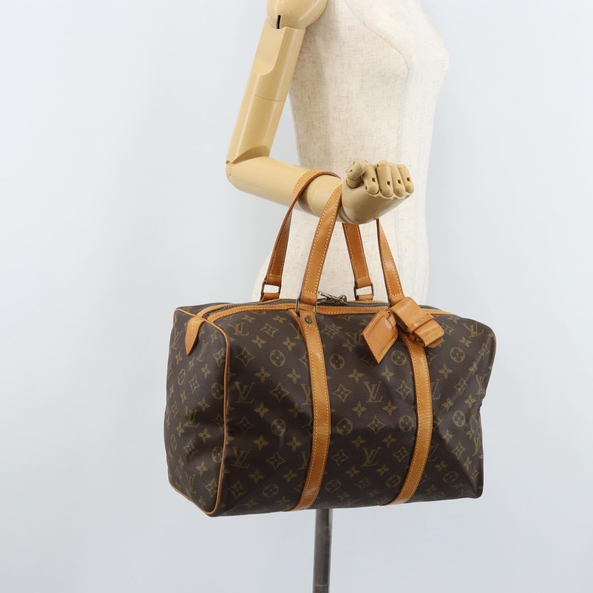 LOUIS VUITTON Monogram Sac Souple 35 Boston Bag M41626 LV Auth 164133