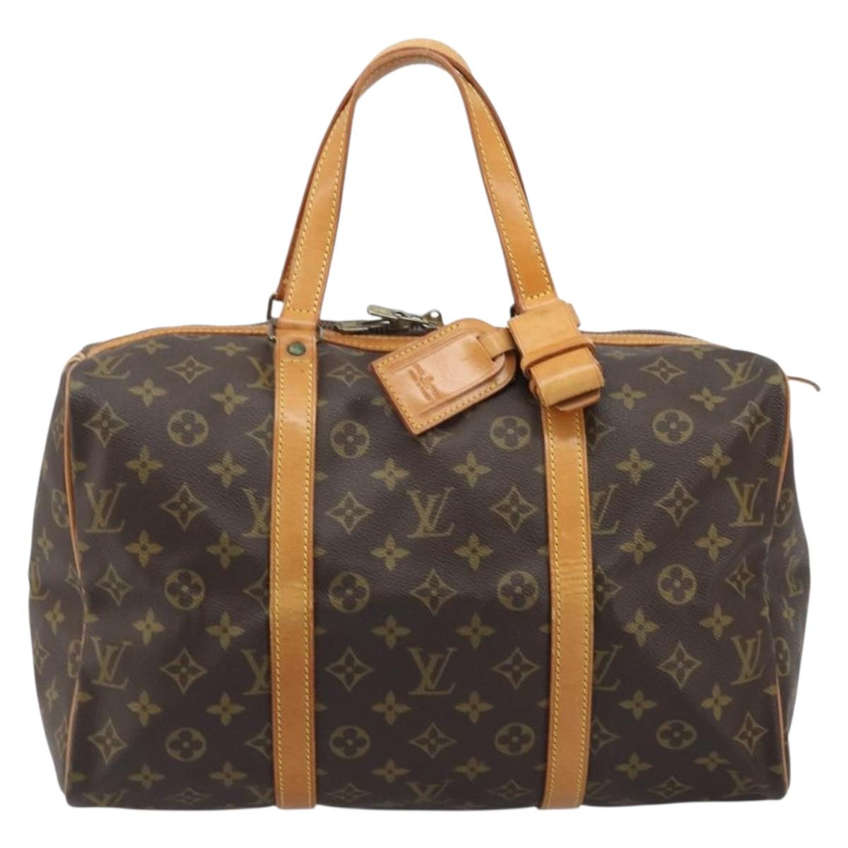LOUIS VUITTON Monogram Sac Souple 35 Boston Bag M41626 LV Auth 164133