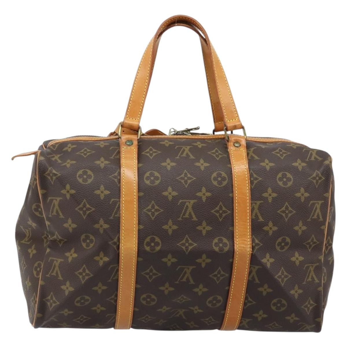 LOUIS VUITTON Monogram Sac Souple 35 Boston Bag M41626 LV Auth 164133