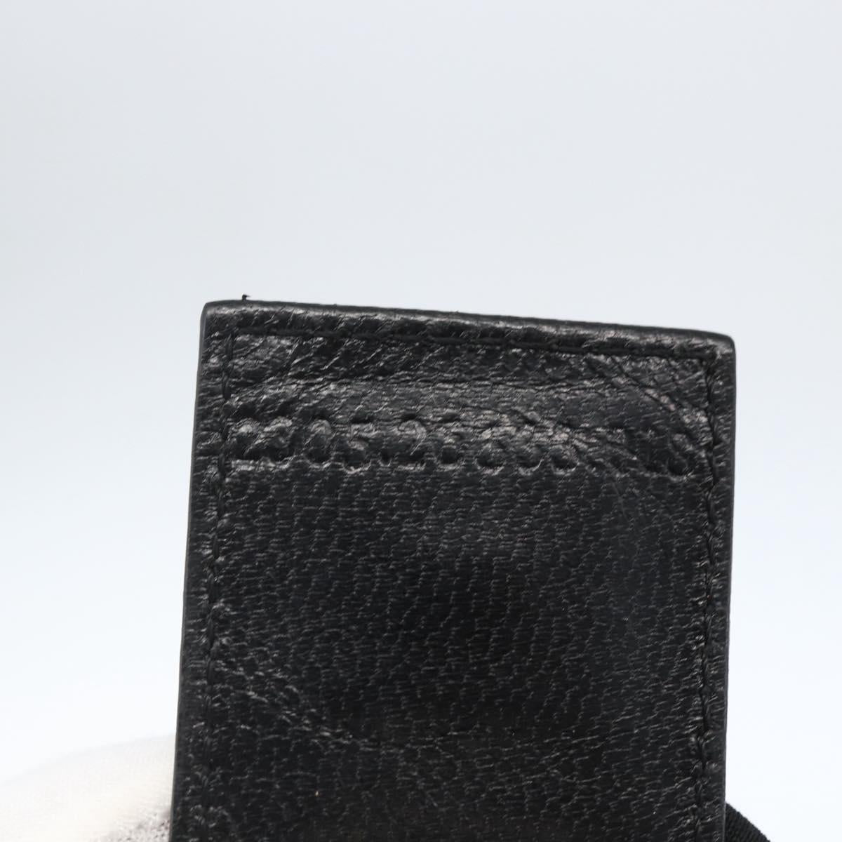 FENDI Tote Bag Black Silver Auth 164135