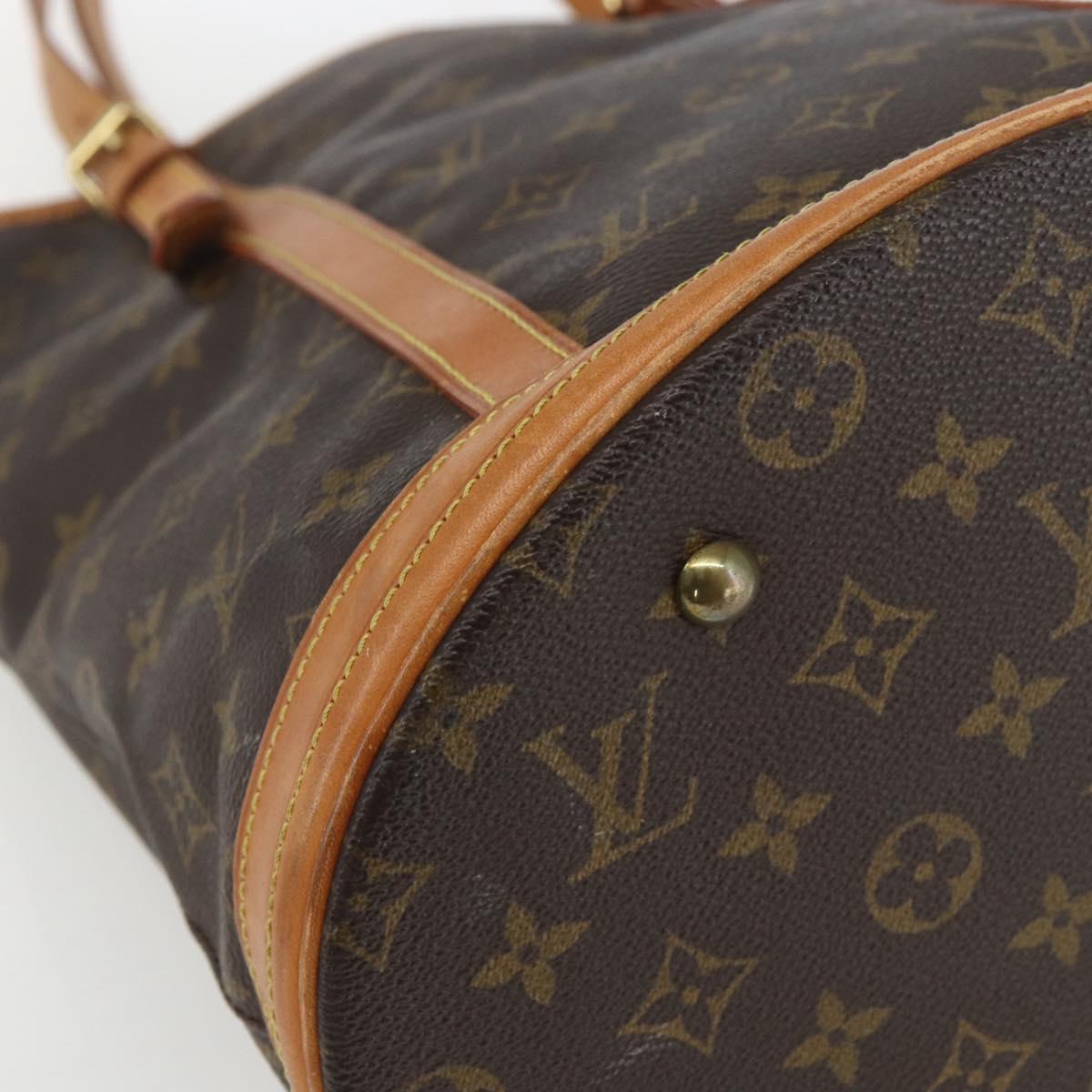 LOUIS VUITTON Monogram Bucket GM Shoulder Bag M42236 LV Auth 164141