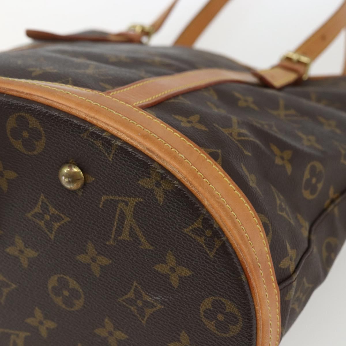 LOUIS VUITTON Monogram Bucket GM Shoulder Bag M42236 LV Auth 164141