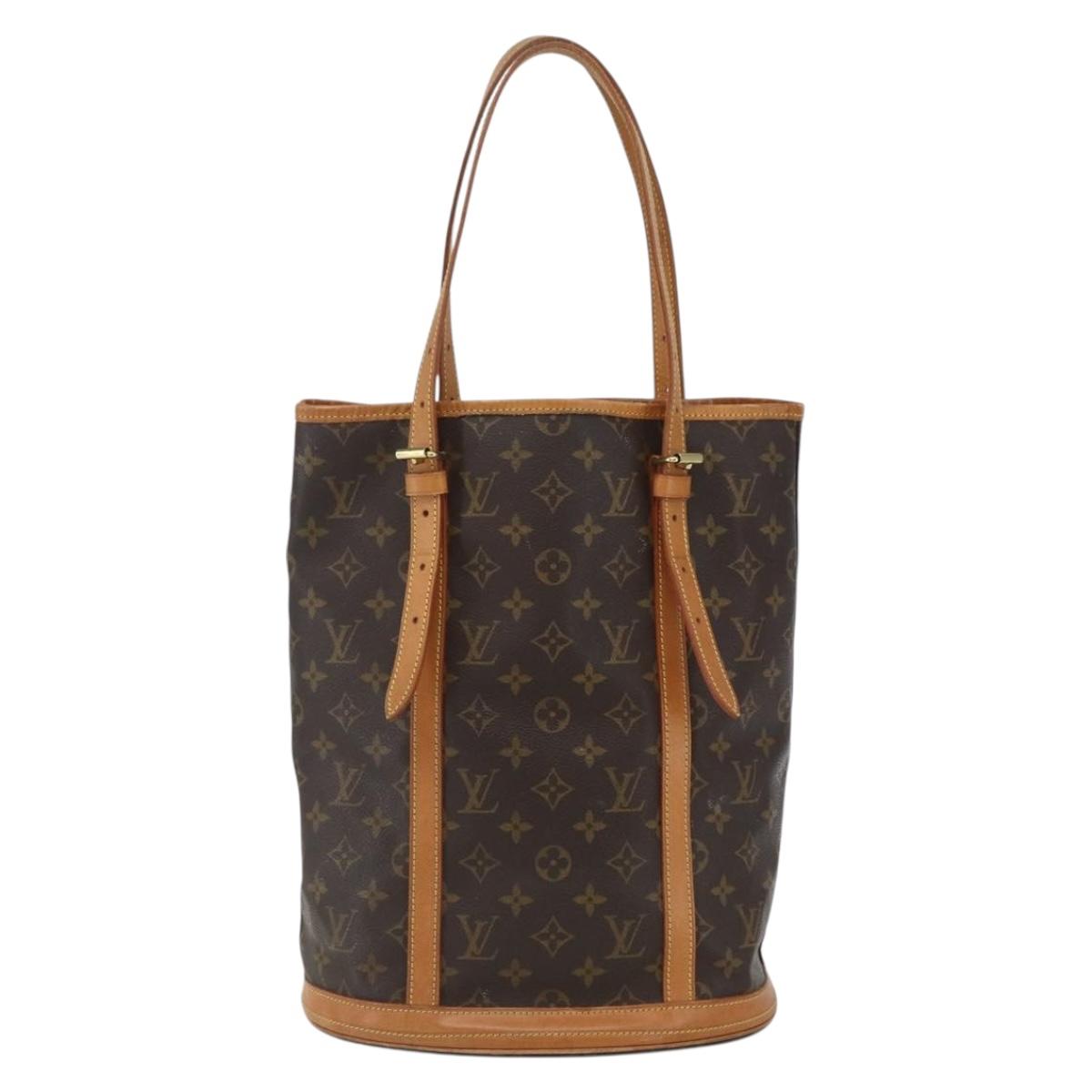 LOUIS VUITTON Monogram Bucket GM Shoulder Bag M42236 LV Auth 164141