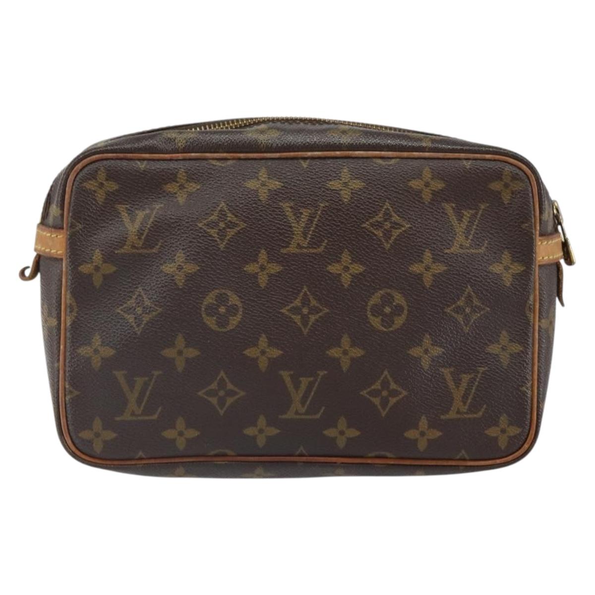 LOUIS VUITTON Monogram Compiegne 23 Clutch Bag M51847 LV Auth 164155
