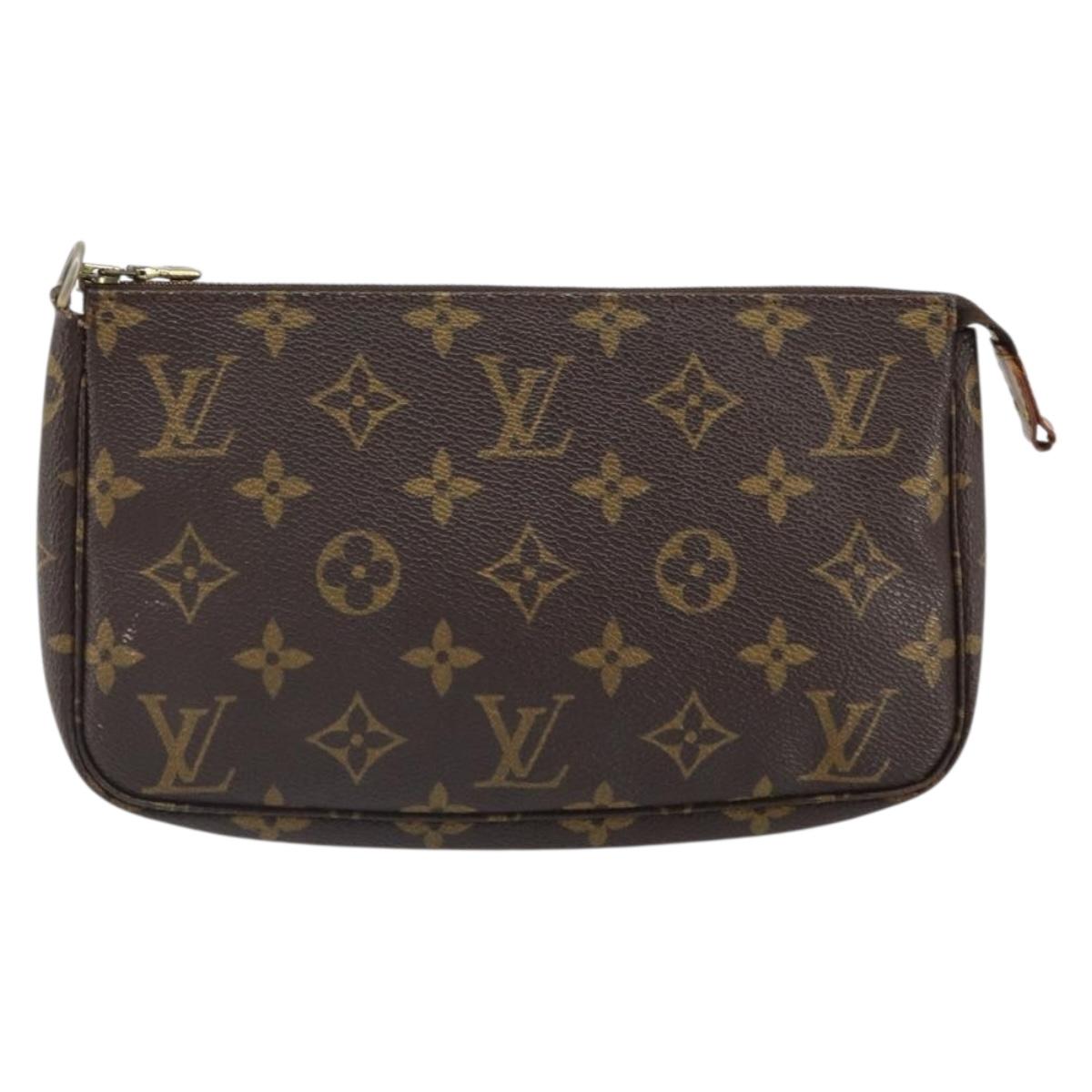 LOUIS VUITTON Monogram Pochette Accessoires Pouch M51980 LV Auth 164158