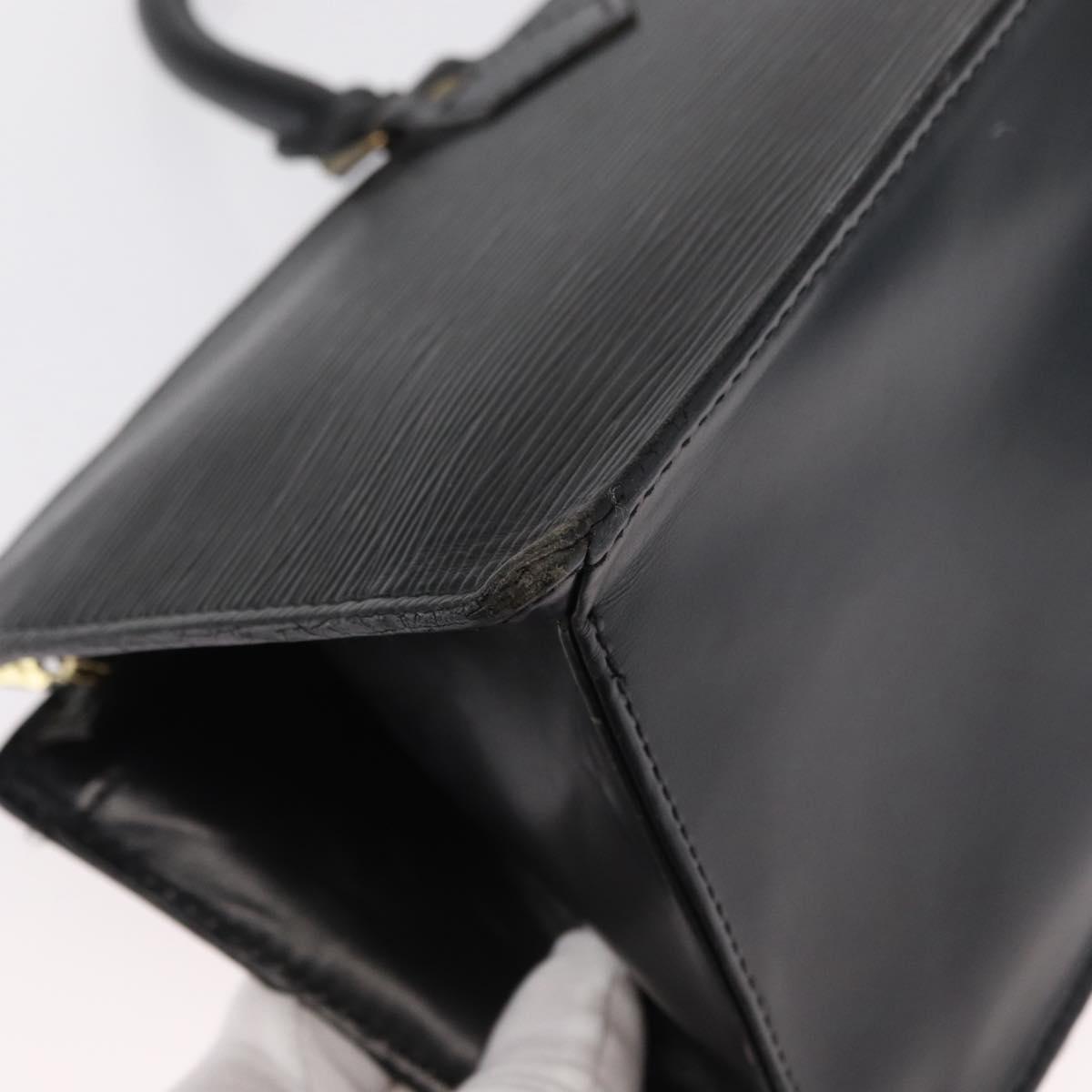 LOUIS VUITTON Epi Sac Triangle Hand Bag Black M52092 LV Auth 164190