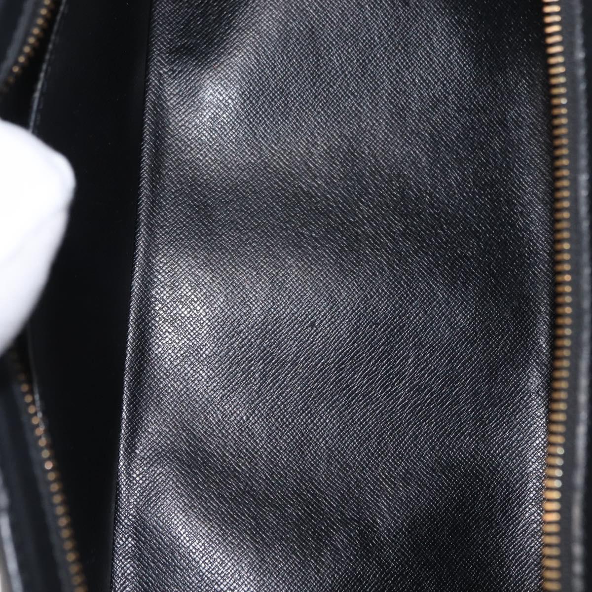 LOUIS VUITTON Epi Sac Triangle Hand Bag Black M52092 LV Auth 164190