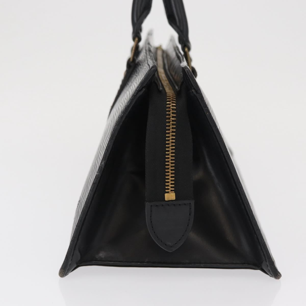LOUIS VUITTON Epi Sac Triangle Hand Bag Black M52092 LV Auth 164190