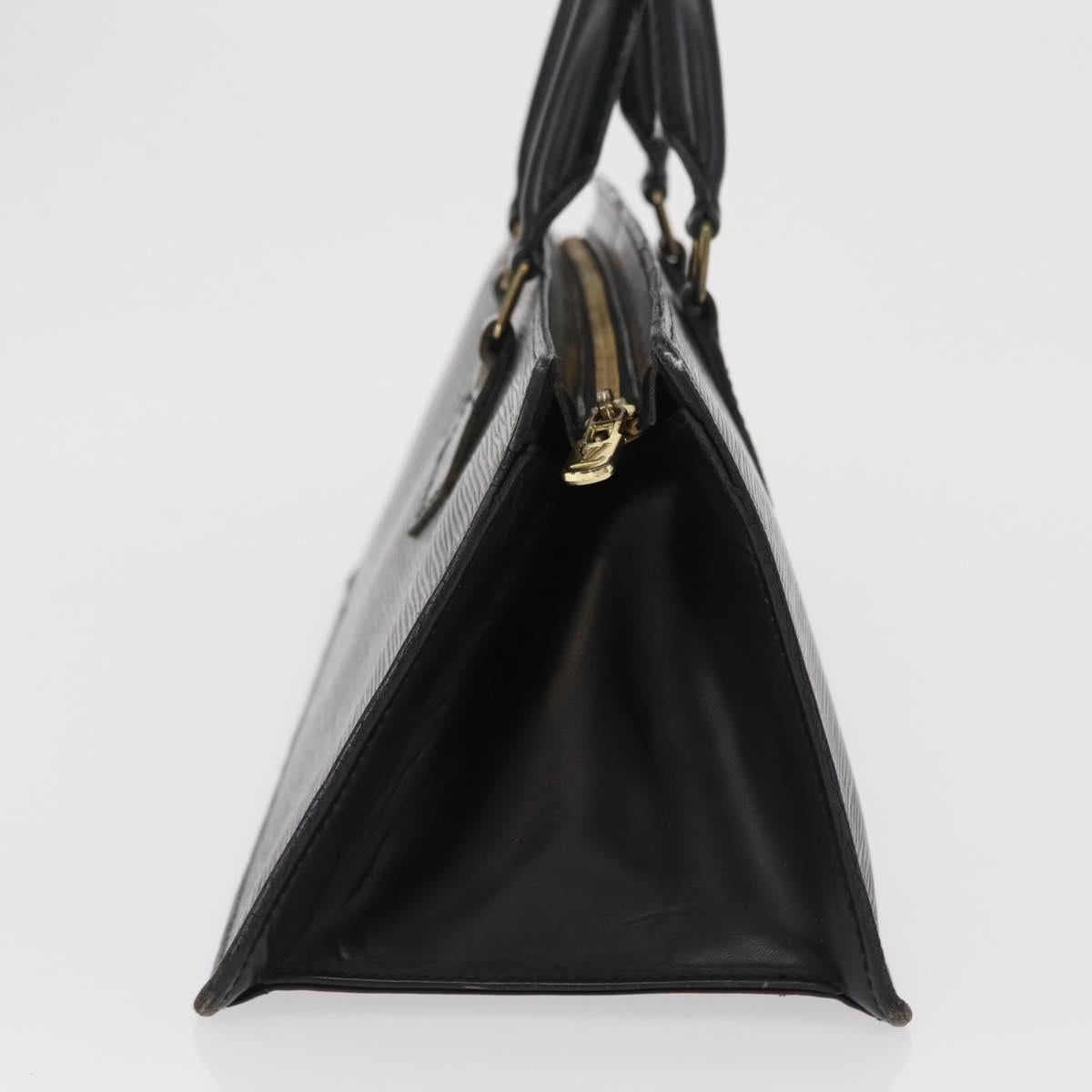 LOUIS VUITTON Epi Sac Triangle Hand Bag Black M52092 LV Auth 164190