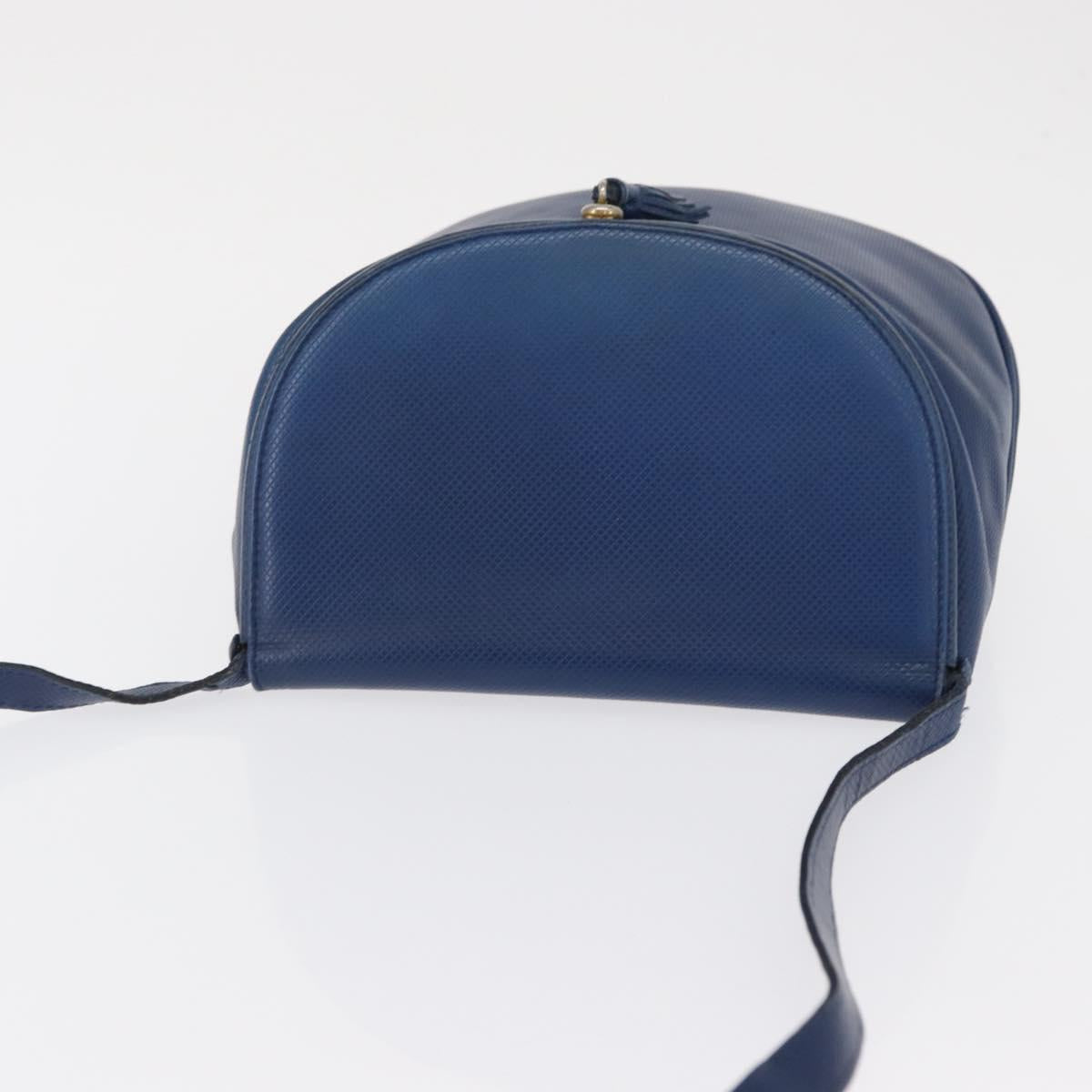 BOTTEGA VENETA Shoulder Bag Leather Blue Gold Auth 164193