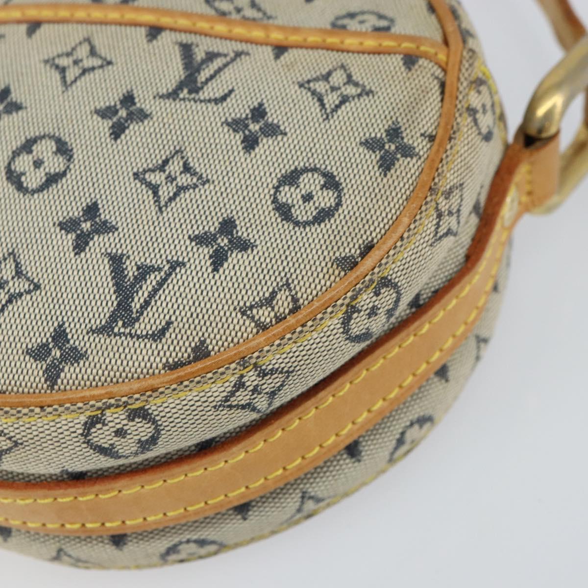 LOUIS VUITTON Monogram Mini Jeanne PM Shoulder Bag Blue M92001 LV Auth 164196