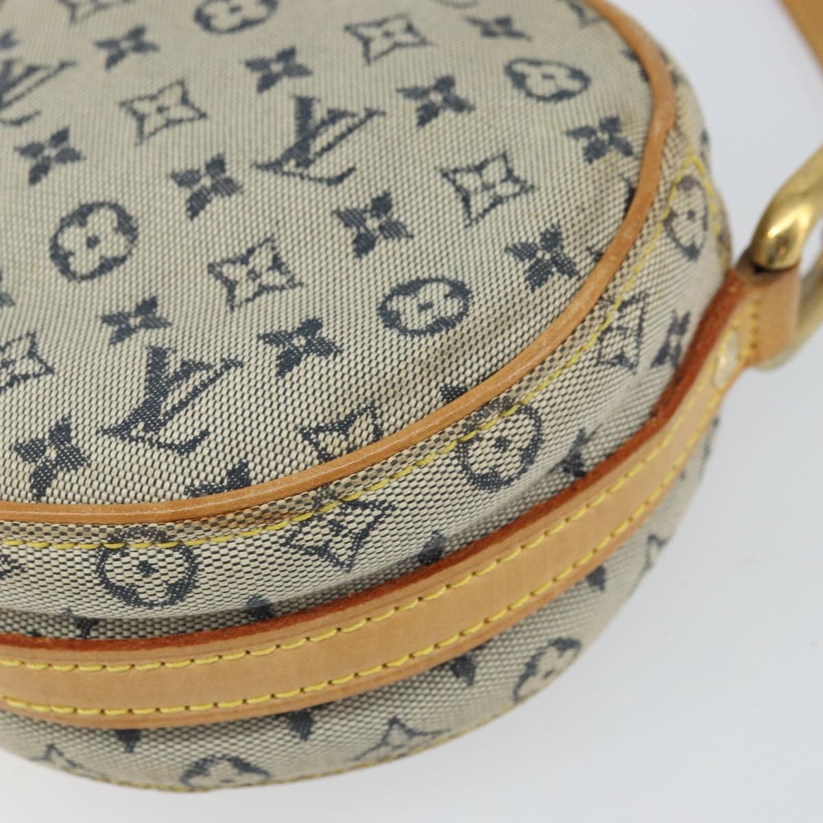 LOUIS VUITTON Monogram Mini Jeanne PM Shoulder Bag Blue M92001 LV Auth 164196