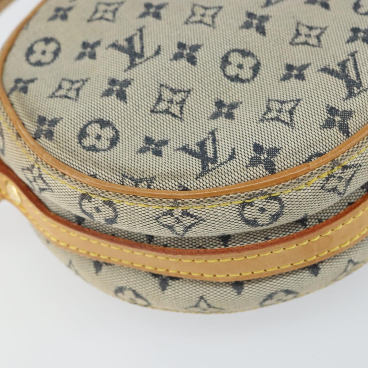 LOUIS VUITTON Monogram Mini Jeanne PM Shoulder Bag Blue M92001 LV Auth 164196