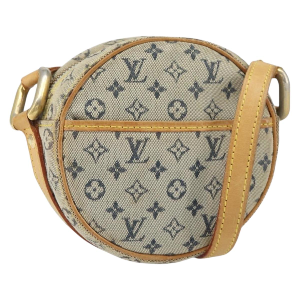 LOUIS VUITTON Monogram Mini Jeanne PM Shoulder Bag Blue M92001 LV Auth 164196