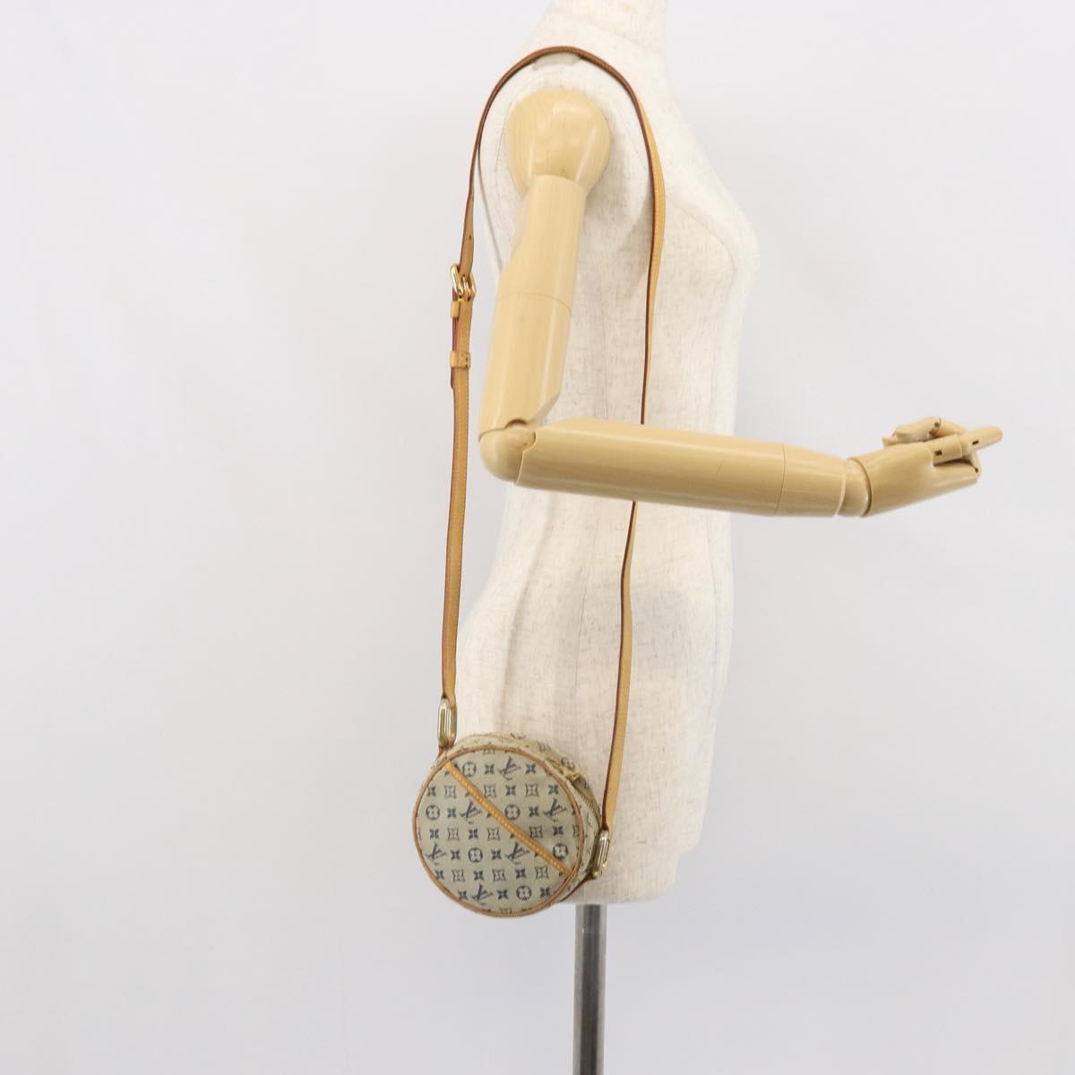 LOUIS VUITTON Monogram Mini Jeanne PM Shoulder Bag Blue M92001 LV Auth 164196